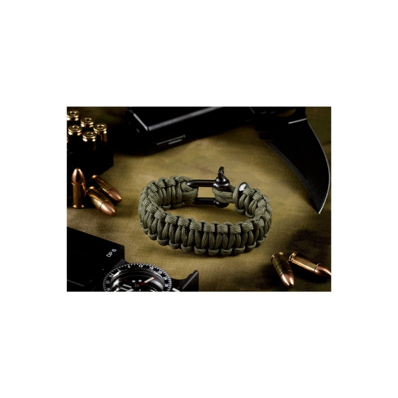 PARACORD BRACELET WITH METAL CLOSURE - ONE SIZE - INVADER GEAR