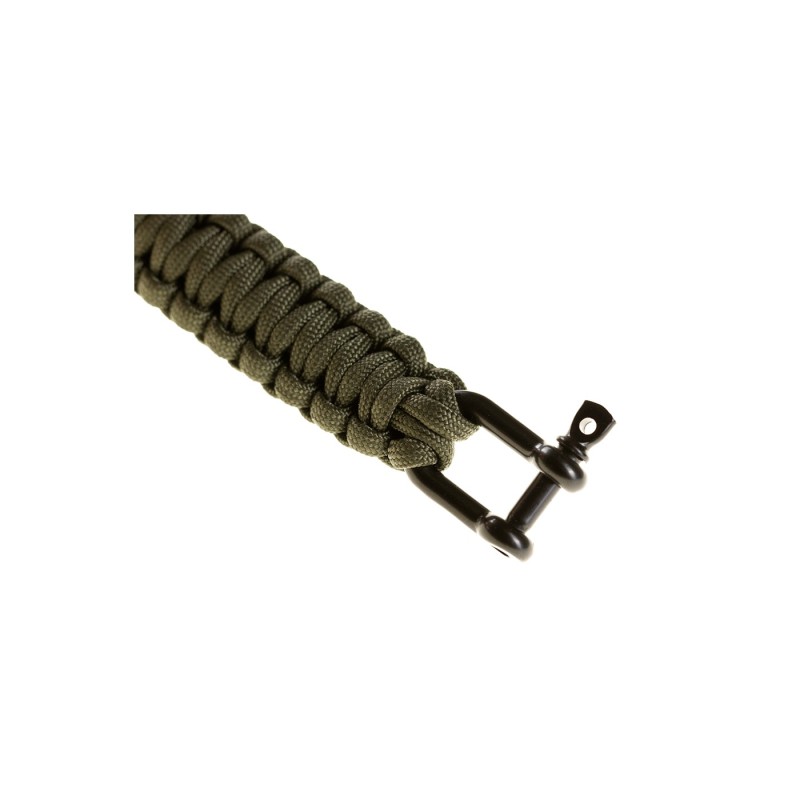 PARACORD BRACELET WITH METAL CLOSURE - ONE SIZE - INVADER GEAR