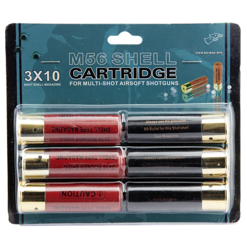 Confezione da 6 Cartucce per shotgun 30bb - Double Eagle