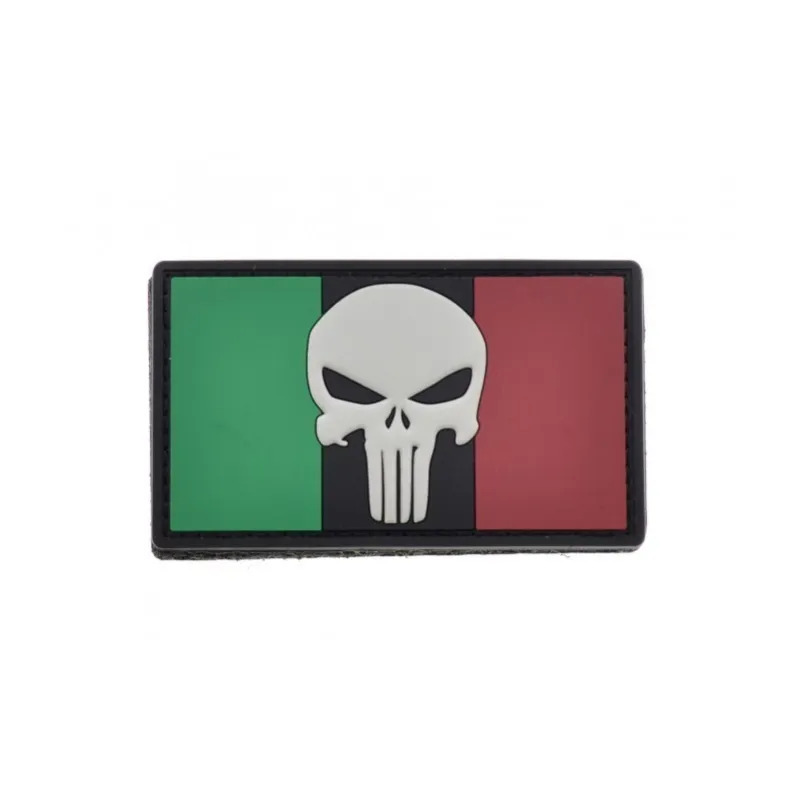 Patch Punisher bandiera italiana PVC - Basso Profilo - LA PATCHERIA 