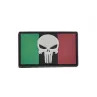 Patch Punisher bandiera italiana PVC - Basso Profilo - LA PATCHERIA 