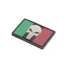 Italian Flag Punisher PVC Patch - Low Profile - LA PATCHERIA