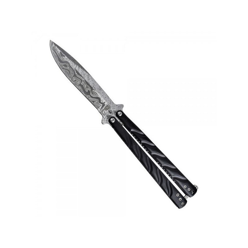 Butterfly Knife with Decorated Blade - SCK