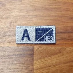 GRUPPO SANGUIGNO - Bloodtype patch - NAVY BLU/GREY