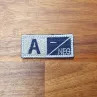 BLOOD TYPE Patch - NAVY BLUE/GRAY