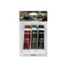 ASSORTED CAMOUFLAGE FACE PAINT - BLACK/GREEN/BROWN - MIL-TEC