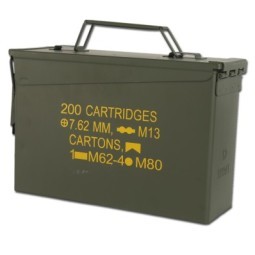 USA M19A1 CAL. 30 METAL AMMO CAN - OLIVE - MIL-TEC