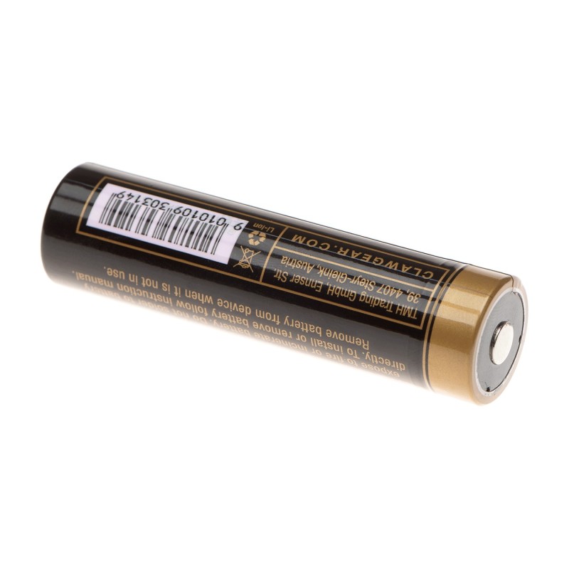 Batteria LITIO MICRO USB RICARICABILE - 18650 - 2600mAh - CLAWGEAR 
