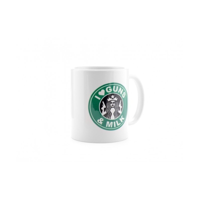 Tazza I LOVE GUNS AND MILK - La Patcheria