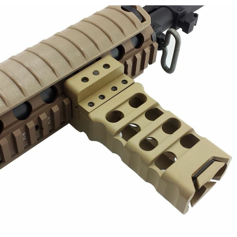 Aluminum Vertical Grip with 18650 Battery Compartment - M-ETAL