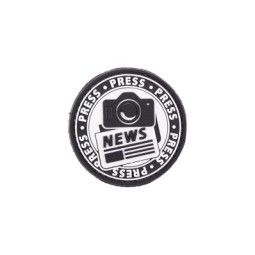 PVC PATCH NEWS-PRESS-CAMERA
