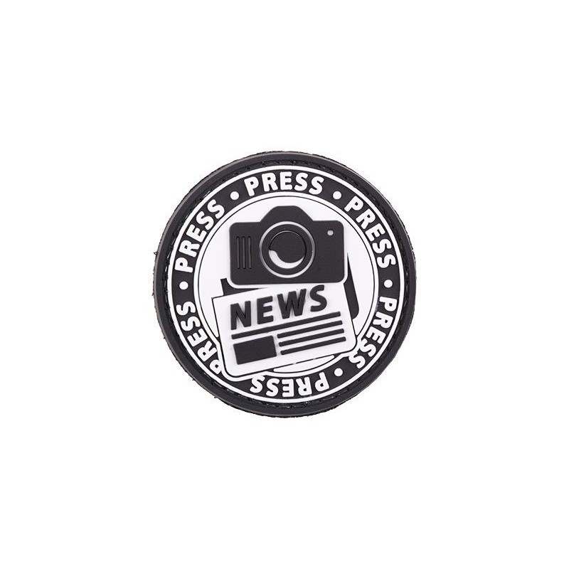 PVC PATCH NEWS-PRESS-CAMERA