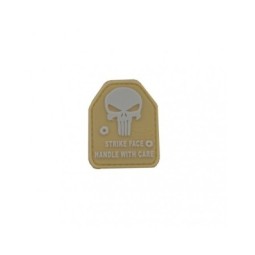 PATCH STRIKE FACE HANDLE WITH CARE - PVC - COYOTE