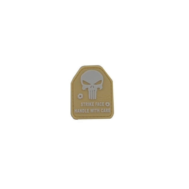 PATCH STRIKE FACE HANDLE WITH CARE - PVC - COYOTE