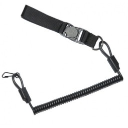 Cordino di sicurezza anti smarrimento pistola con bottone a pressione - BLACK CYTAC / Amomax