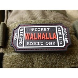 PVC PATCH - LARGE WALHALLA TICKET - JTG