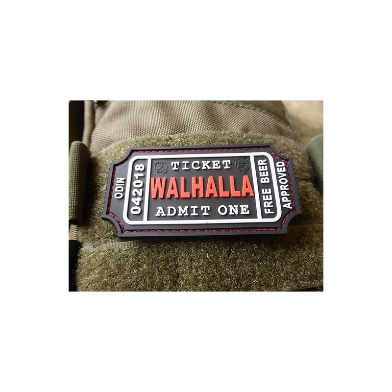 PVC PATCH - LARGE WALHALLA TICKET - JTG