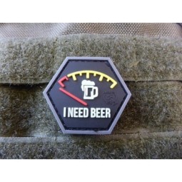 PVC PATCH - I NEED BEER - JTG