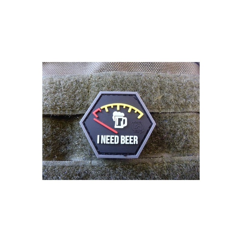 PATCH PVC - I NEED BEER - JTG 
