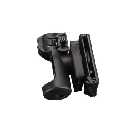 Supporto Per Torcia Per Casco Tattico - Sgancio Rapido, Regolazione Angolo 60°, Adatto Per Guide Quick Release, Plastica Robusta, Nero E Sabbia