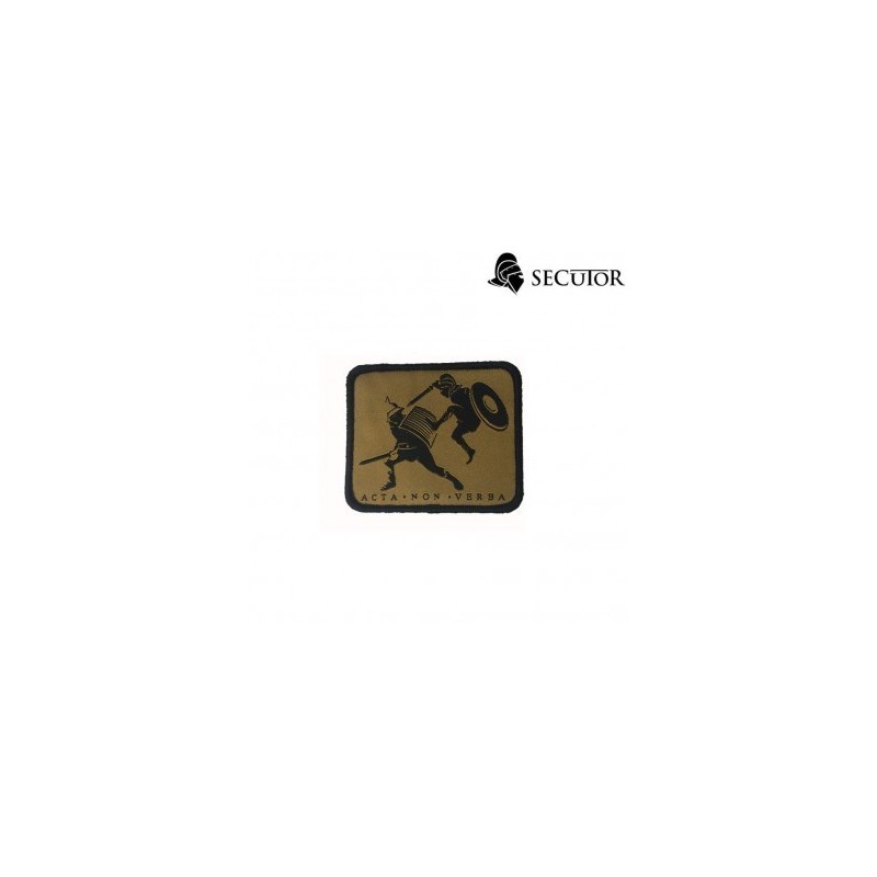 GLADIATOR EMBROIDERED PATCH "ACTA . NON . VERBA ." - SECUTOR ARMS