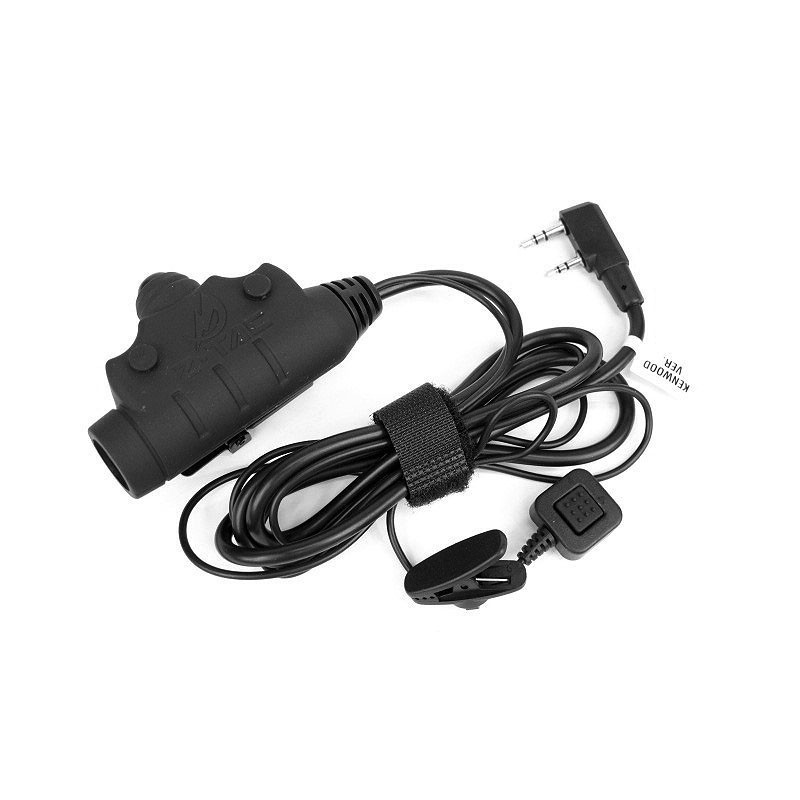 U94 II PTT MIDLAND CONNECTOR - BLACK - Z-TACTICAL