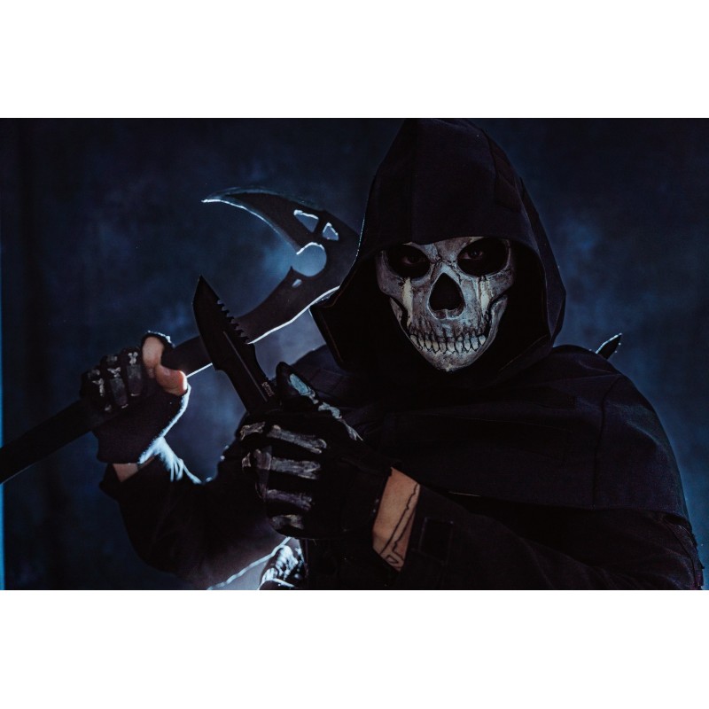 MASCHERA OPERATORE GHOST 2019 MW INDOSSABILE CON PASSAMONTAGNA - GADGETTONE 3D