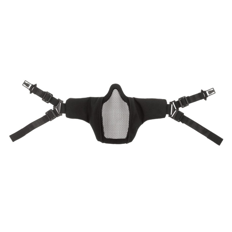 Mk.II Steel Mesh Half Face Mask - HELMET MOUNTABLE - INVADER GEAR