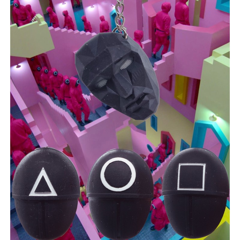 Squid Game Keychain - Round Soldier - GADGETTONE 3D