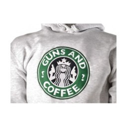 GUNS AND COFFEE SWEATSHIRT - LA PATCHERIA