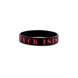 BRACCIALETTO PVC  FUCK ISIS - LA PATCHERIA 