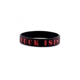 BRACCIALETTO PVC  FUCK ISIS - LA PATCHERIA 