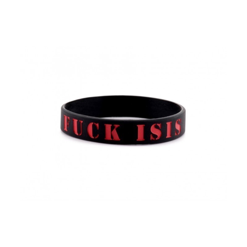 BRACCIALETTO PVC  FUCK ISIS - LA PATCHERIA 