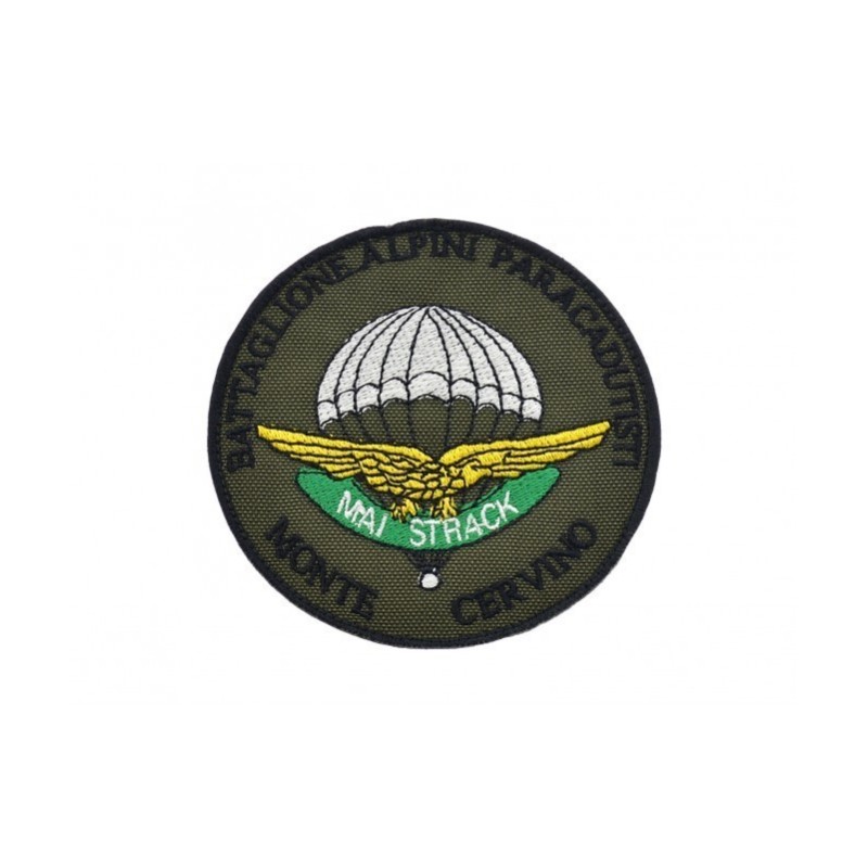 PATCH RICAMATA - BATTAGLIONE ALPINI PARACADUTISTI MONTECERVINO - LA PATCHERIA