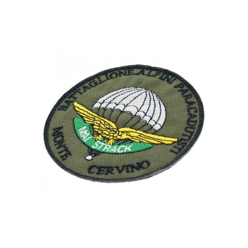 PATCH RICAMATA - BATTAGLIONE ALPINI PARACADUTISTI MONTECERVINO - LA PATCHERIA