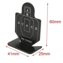 Metal Shooting Targets 41 X 25 mm MOD.A - 6 PCS - FMA
