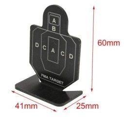 Metal Shooting Targets 41 X 25 mm MOD.A - 6 PCS - FMA