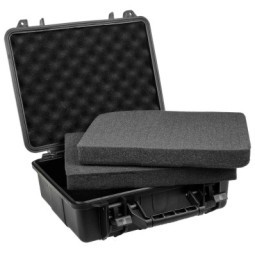 WATERPROOF TACTICAL CASE WITH CUSTOMIZABLE FOAM - BLACK - FMA