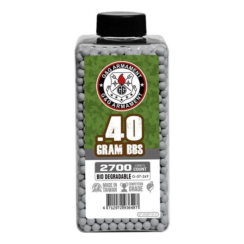 0.40g Biodegradable BBs - 2700bb - G&G