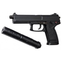Pistola a gas stile MK23 SOCOM con silenziatore - Saigo Defense