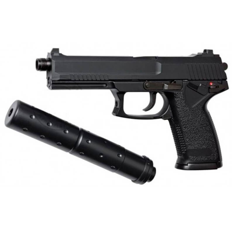 MK23 SOCOM Style Gas Pistol with Silencer - Saigo Defense