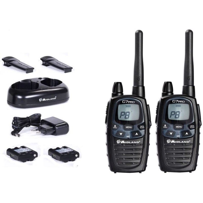 G7 PRO BLACK - 2-RADIO PACK - MIDLAND