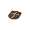EMBROIDERED PATCH DEVGRU GOLD SQUADRON CRUSADER CROSS - LA PATCHERIA