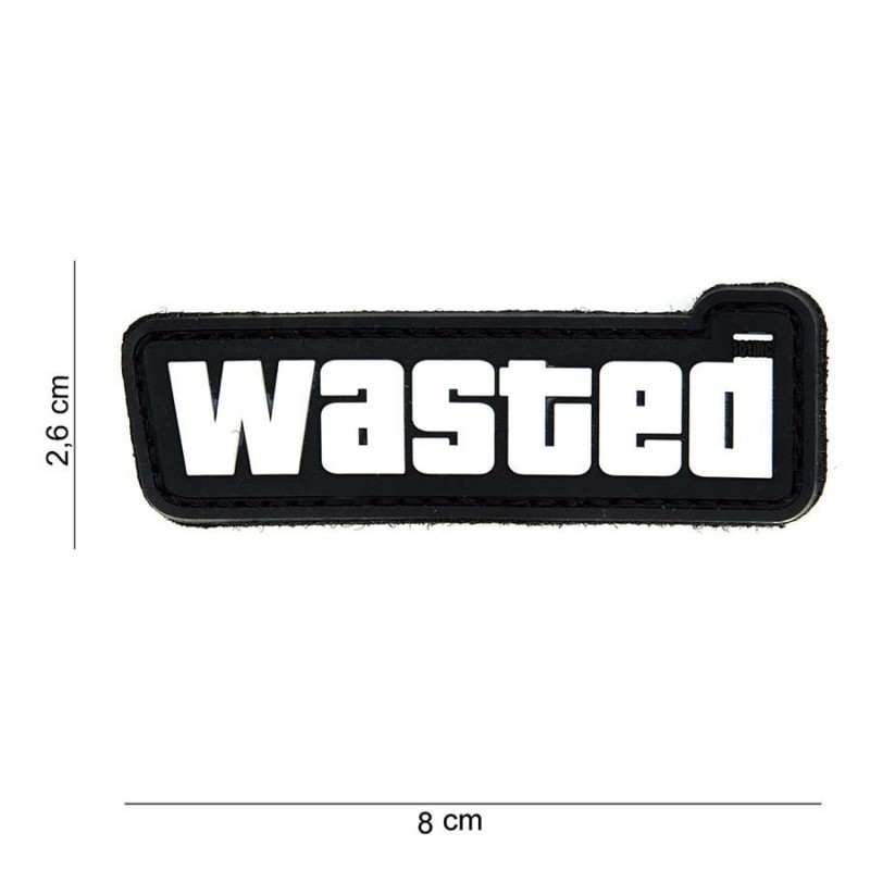 PVC PATCH "WASTED"