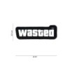 PVC PATCH "WASTED"