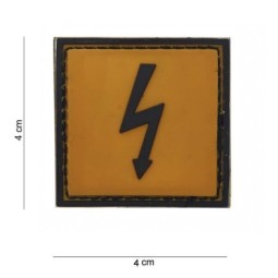 PATCH PVC  "DANGEROUS VOLTAGE"