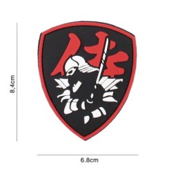 PATCH PVC - SCUDO SAMURAI ROSSO