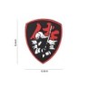 PVC PATCH - RED SAMURAI SHIELD