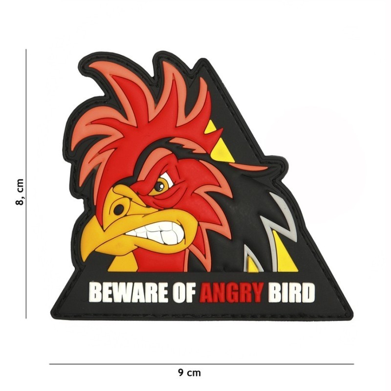 PVC PATCH - BEWARE OF ANGRY BIRD