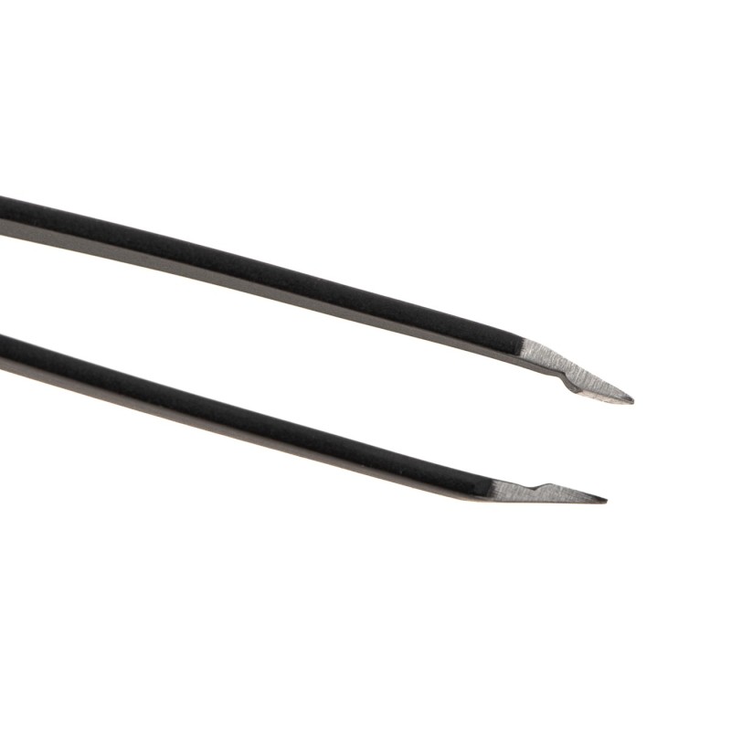 SLANT TIP PINZETTE 11.5CM - BLACK - CLAWGEAR
